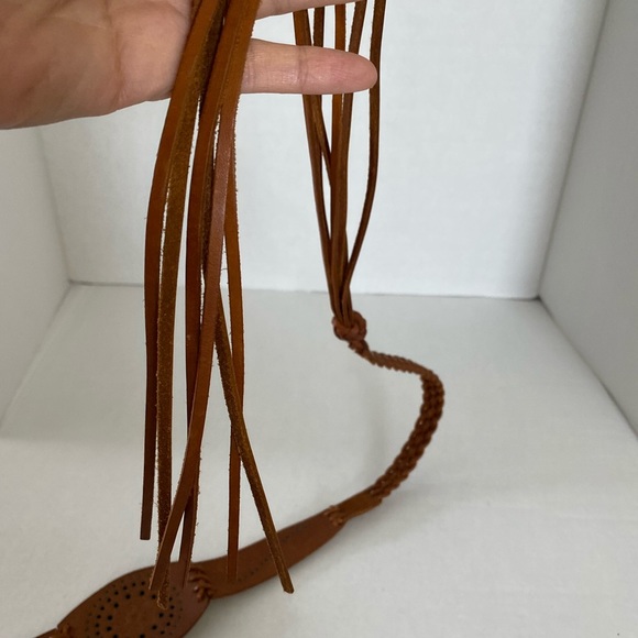 Express Bohemian Brown Leather Belt size Small - Picture 10 of 16